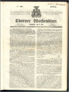 Thorner Wochenblatt 1855, No. 46