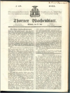 Thorner Wochenblatt 1855, No. 47