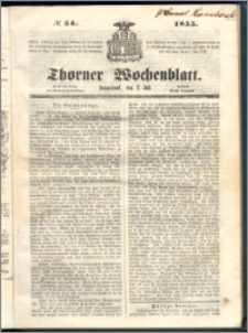 Thorner Wochenblatt 1855, No. 54