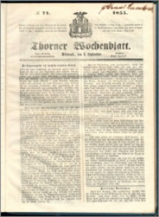 Thorner Wochenblatt 1855, No. 71
