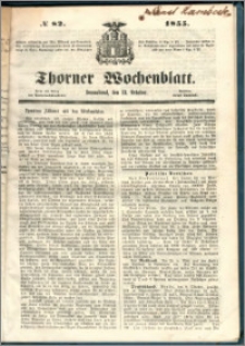 Thorner Wochenblatt 1855, No. 82