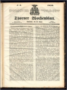 Thorner Wochenblatt 1856, No. 4