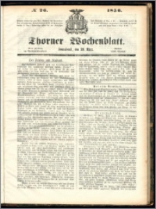 Thorner Wochenblatt 1856, No. 26 + Beilage