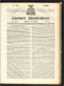 Thorner Wochenblatt 1856, No. 27