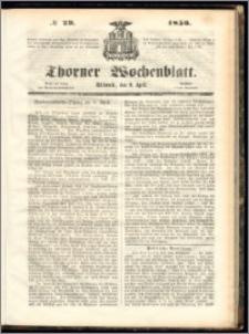 Thorner Wochenblatt 1856, No. 29
