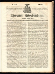 Thorner Wochenblatt 1856, No. 31
