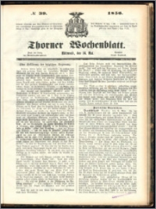 Thorner Wochenblatt 1856, No. 39