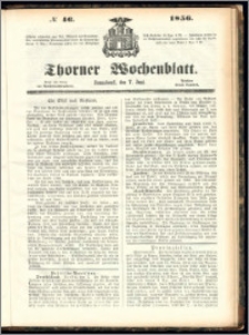 Thorner Wochenblatt 1856, No. 46