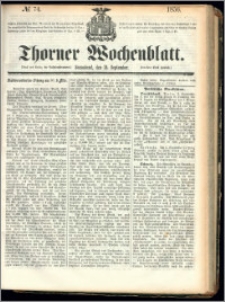 Thorner Wochenblatt 1856, No. 74