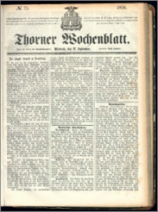 Thorner Wochenblatt 1856, No. 75