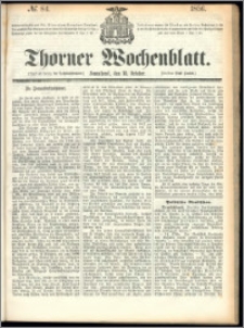 Thorner Wochenblatt 1856, No. 84