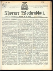 Thorner Wochenblatt 1856, No. 86 + Extra Blatt