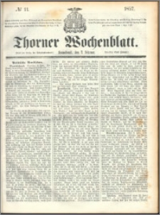 Thorner Wochenblatt 1857, No. 11