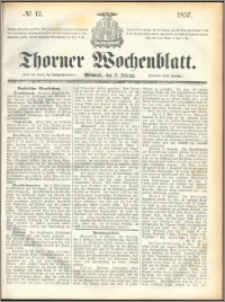 Thorner Wochenblatt 1857, No. 12