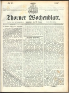 Thorner Wochenblatt 1857, No. 13