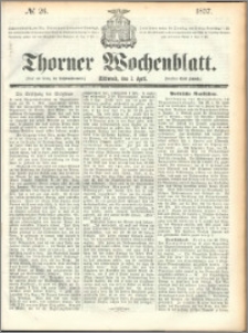 Thorner Wochenblatt 1857, No. 26