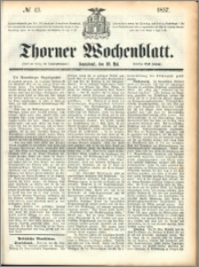 Thorner Wochenblatt 1857, No. 43