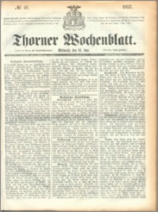 Thorner Wochenblatt 1857, No. 46 + Extra Beilage, dod. reklamowy