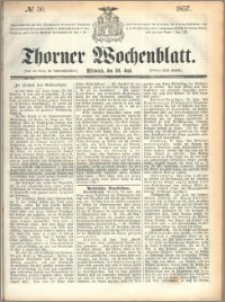 Thorner Wochenblatt 1857, No. 50 + dod. reklamowy