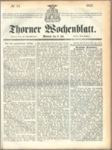 Thorner Wochenblatt 1857, No. 54