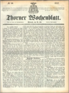 Thorner Wochenblatt 1857, No. 60 + dod. reklamowy