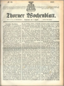 Thorner Wochenblatt 1857, No. 61 + dod. reklamowy