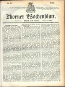Thorner Wochenblatt 1857, No. 72