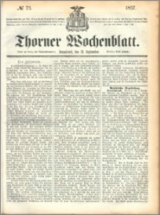 Thorner Wochenblatt 1857, No. 73