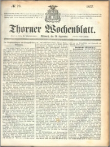 Thorner Wochenblatt 1857, No. 78 + Bibliographische Anzeigen No. 266
