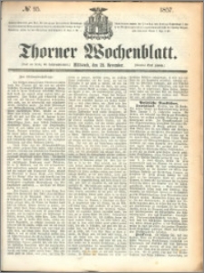 Thorner Wochenblatt 1857, No. 95 + dod. reklamowy