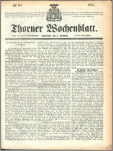 Thorner Wochenblatt 1857, No. 98 + dod. reklamowy