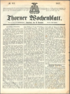Thorner Wochenblatt 1857, No. 102 + dod. reklamowy