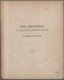 Catalogue de la collection des médailles et monnaies polonaises du comte Emeric Hutten-Czapski. Vol. 3
