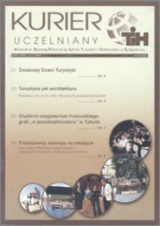 Kurier Uczelniany : kwartalnik Wyższej Pomorskiej Szkoły Turystyki i Hotelarstwa w Bydgoszczy. Nr 8 (2003)
