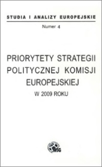 Studia i Analizy Europejskie, Nr 4(2009)