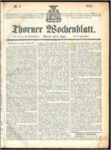 Thorner Wochenblatt 1858, No. 2