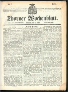 Thorner Wochenblatt 1858, No. 3