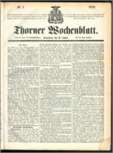 Thorner Wochenblatt 1858, No. 5