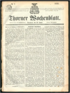 Thorner Wochenblatt 1858, No. 7