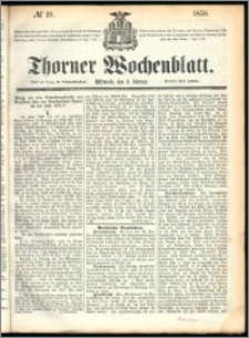 Thorner Wochenblatt 1858, No. 10
