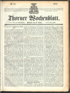 Thorner Wochenblatt 1858, No. 14