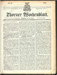 Thorner Wochenblatt 1858, No. 15