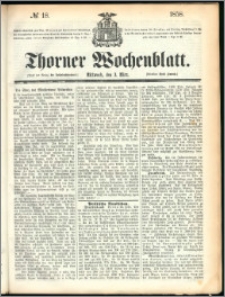 Thorner Wochenblatt 1858, No. 18