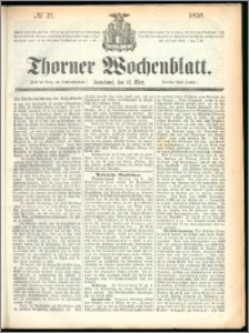 Thorner Wochenblatt 1858, No. 21