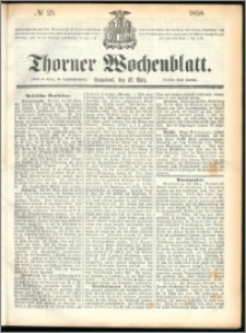 Thorner Wochenblatt 1858, No. 25