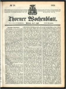 Thorner Wochenblatt 1858, No. 28