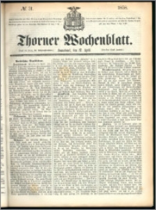 Thorner Wochenblatt 1858, No. 31