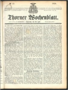 Thorner Wochenblatt 1858, No. 33