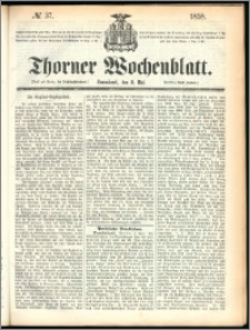 Thorner Wochenblatt 1858, No. 37