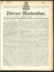 Thorner Wochenblatt 1858, No. 39 + Bibliographische Anzeigen No. 273